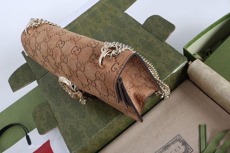 グッチ バッグ 未使用品 GUCCI DIONYSUS SMALL SHOULDER BAG 818145 AAEG4 2118 ブラウン 芸能人 愛用バッグ - 画像 (8)