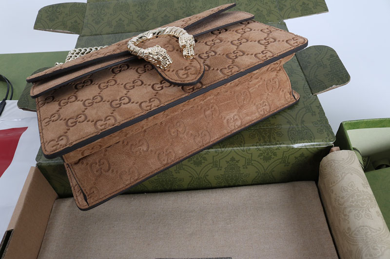 グッチ バッグ 未使用品 GUCCI DIONYSUS SMALL SHOULDER BAG 818145 AAEG4 2118 ブラウン 芸能人 愛用バッグ - 画像 (6)