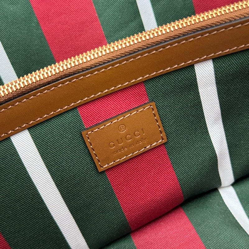 グッチ バッグ 未使用品 GUCCI GGエンブレム スモール トートバッグ 815214 FAD6L 9758 ベージュ/ブラウン 芸能人 トートバッグ レディース - 画像 (2)