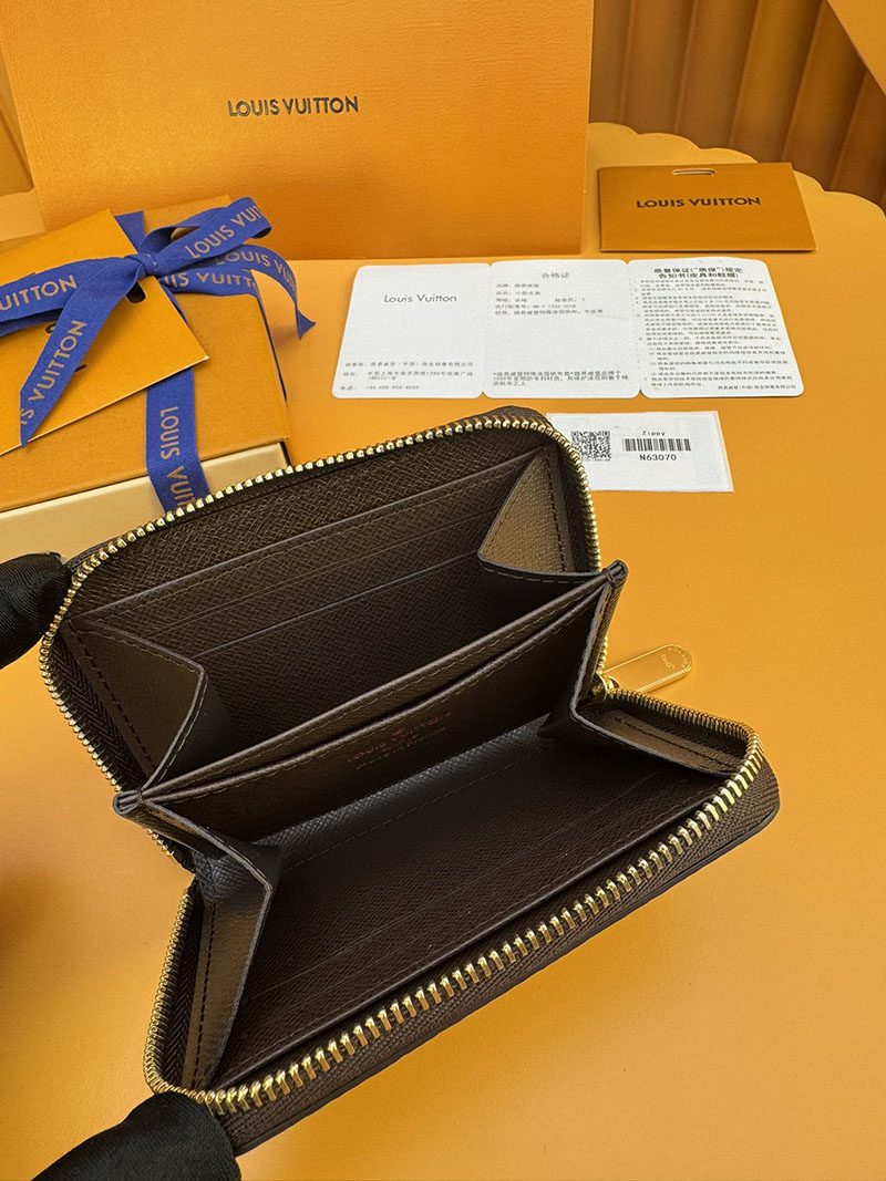 lv 財布 ルイヴィトン ジッピー・コイン パース N63070 RFID ダミエ ブラウン ヴィトン小銭入れランキング - 画像 (4)