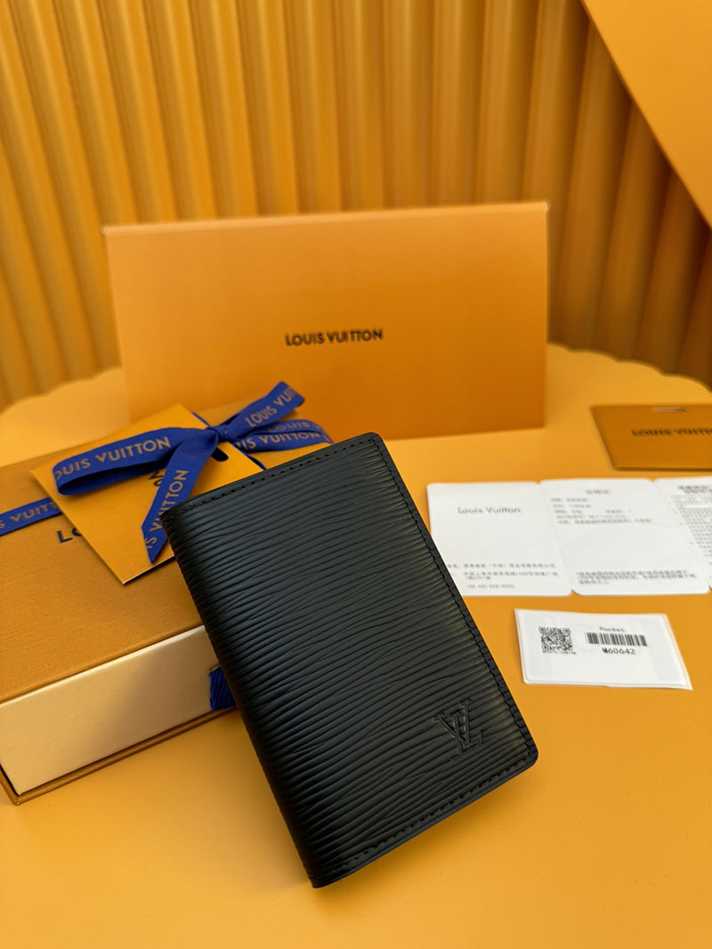 並行輸入品 ルイヴィトン カードケース オーガナイザー・ドゥ ポッシュ M60642 RFID エピ・レザー ブラック カードケース 財布代わり 小銭 - 画像 (9)