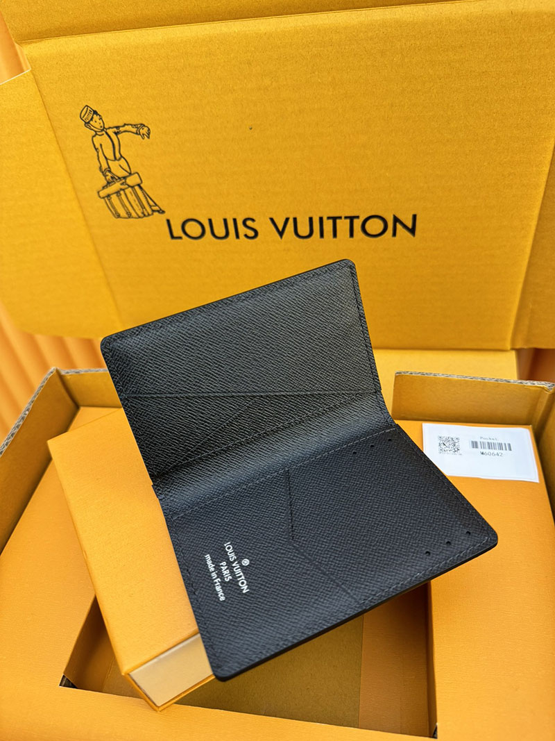 並行輸入品 ルイヴィトン カードケース オーガナイザー・ドゥ ポッシュ M60642 RFID エピ・レザー ブラック カードケース 財布代わり 小銭 - 画像 (4)