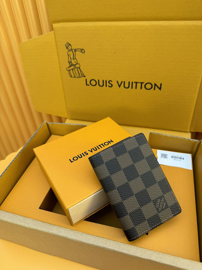 並行輸入品 ルイヴィトン カードケース オーガナイザー・ドゥ ポッシュ N63145 RFID ダミエ エベヌ カードケース 財布代わり メンズ - 画像 (7)