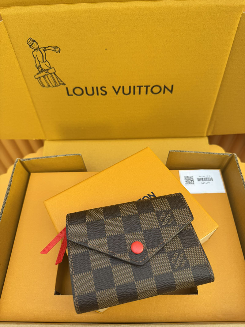 激安サイト ルイヴィトン ポルトフォイユ・ヴィクトリーヌ N41659 RFID ダミエ ルージュ 激安ルイヴィトン専門店 - 画像 (8)