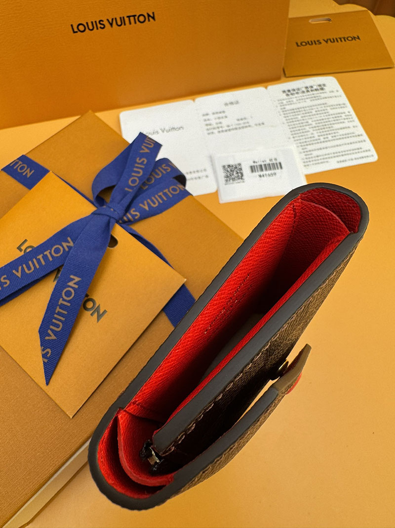 激安サイト ルイヴィトン ポルトフォイユ・ヴィクトリーヌ N41659 RFID ダミエ ルージュ 激安ルイヴィトン専門店 - 画像 (7)