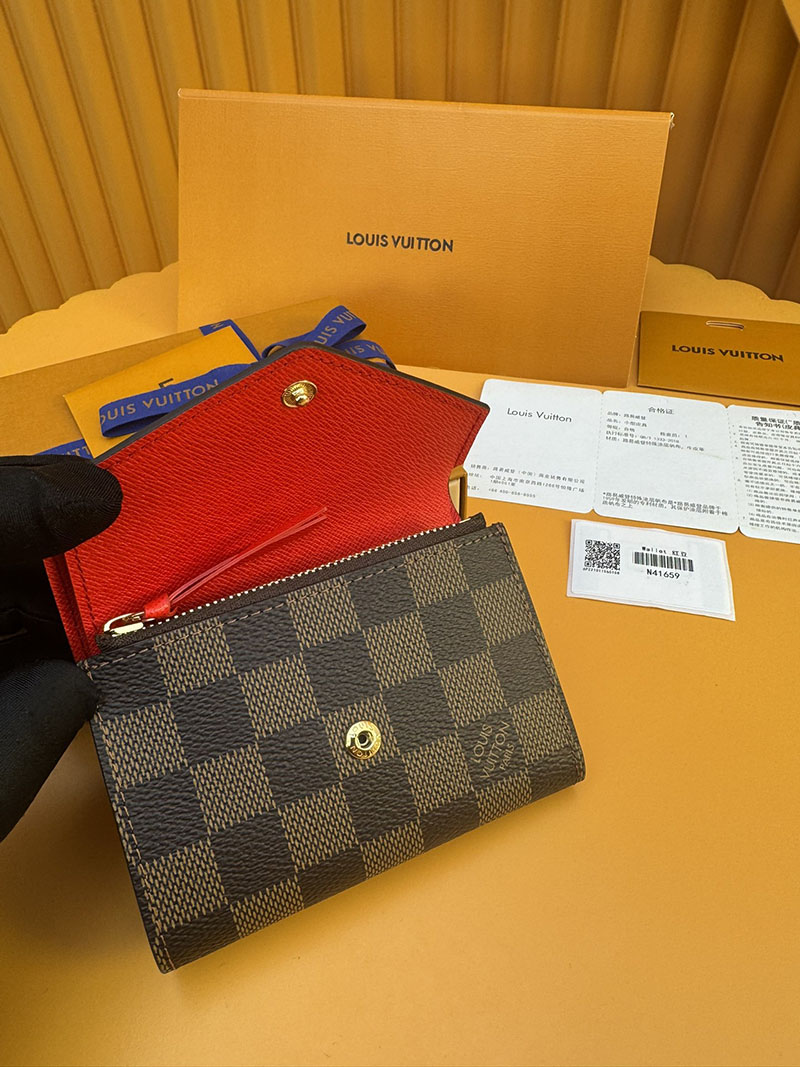 激安サイト ルイヴィトン ポルトフォイユ・ヴィクトリーヌ N41659 RFID ダミエ ルージュ 激安ルイヴィトン専門店 - 画像 (6)