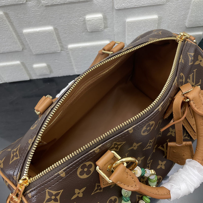 ルイヴィトン スピーディ・バンドリエール 30 ブラウン N87212 モノグラム ゴールド金具 ルイヴィトン モノグラム バッグ 人気 - 画像 (3)