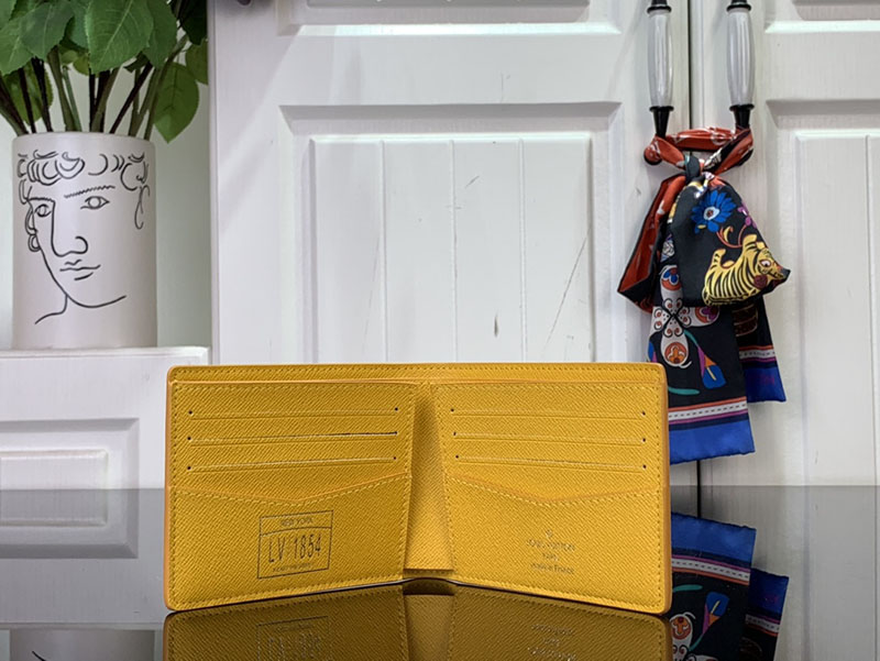 【希少カラー】ルイヴィトン ポルトフォイユ ミュルティプル 二つ折り財布 LOUIS VUITTON ルイヴィトン N62663 ポルトフォイユ