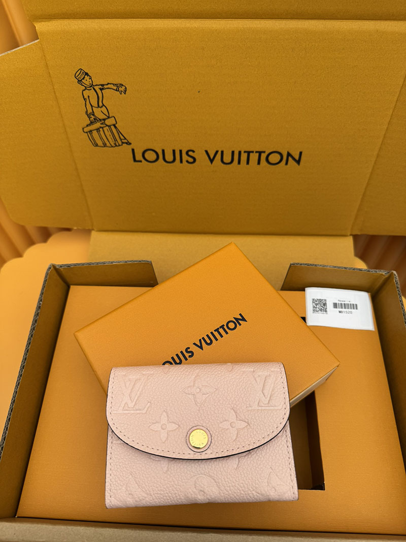 激安サイト ルイヴィトン ポルトモネ・ロザリ M81520 RFID モノグラム ローズプードル ブランド財布激安 本物 - 画像 (8)