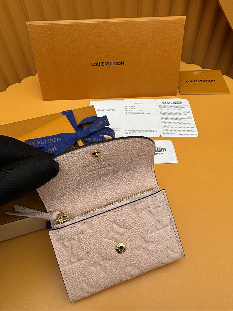 激安サイト ルイヴィトン ポルトモネ・ロザリ M81520 RFID モノグラム ローズプードル ブランド財布激安 本物 - 画像 (7)