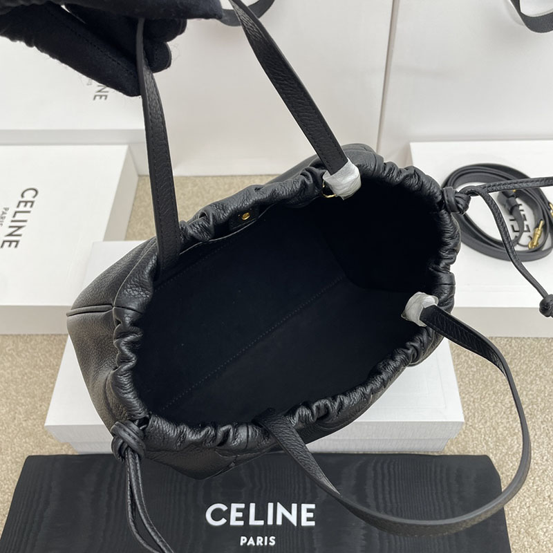 最高級セリーヌスーパーコピー セリーヌバッグコピー スモール カバ ドローストリング キュイル トリオンフ 111013ENY.38NO ブラック セリーヌ トートバッグ 人気 - 画像 (2)