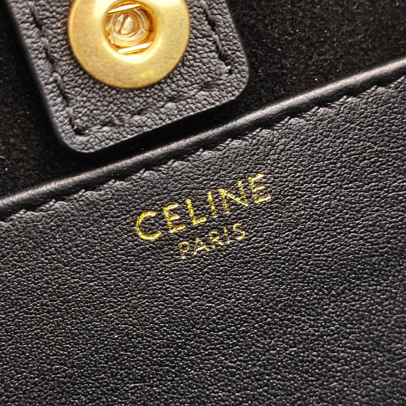 最高級セリーヌスーパーコピー セリーヌバッグコピー スモール カバ ドローストリング キュイル トリオンフ 111013ENY.38NO ブラック セリーヌ トートバッグ ミニ - 画像 (5)