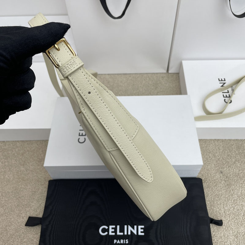 最高級セリーヌスーパーコピー セリーヌバッグコピー スモール エロイズ キュイル トリオンフ バッグ 117253FLH.00WC ホワイトコットン セリーヌ ホーボーバッグ 新作 2025 - 画像 (8)