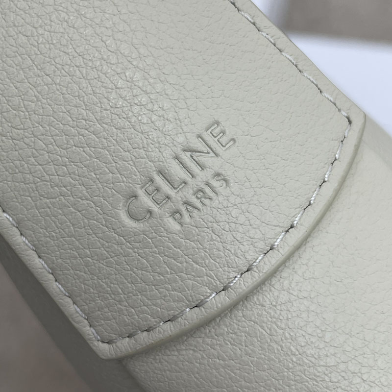 最高級セリーヌスーパーコピー セリーヌバッグコピー スモール エロイズ キュイル トリオンフ バッグ 117253FLH.00WC ホワイトコットン セリーヌ ホーボーバッグ 新作 2025 - 画像 (4)