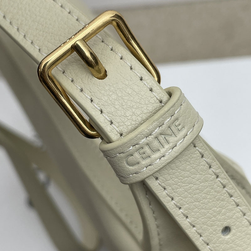 最高級セリーヌスーパーコピー セリーヌバッグコピー スモール エロイズ キュイル トリオンフ バッグ 117253FLH.00WC ホワイトコットン セリーヌ ホーボーバッグ 新作 2025 - 画像 (3)