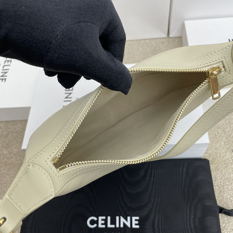 最高級セリーヌスーパーコピー セリーヌバッグコピー スモール エロイズ キュイル トリオンフ バッグ 117253FLH.00WC ホワイトコットン セリーヌ ホーボーバッグ 新作 2025 - 画像 (2)