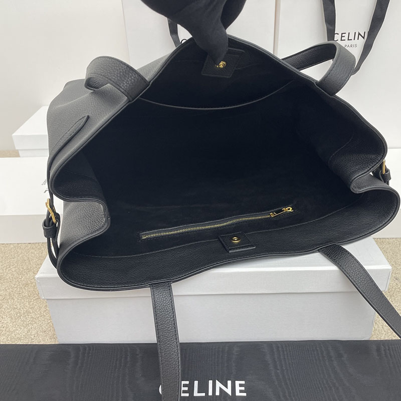 最高級セリーヌスーパーコピー セリーヌバッグコピー ミディアム カバ アナイス キュイル トリオンフ 116853ENY.38NO ブラック セリーヌ トートバッグ 人気 - 画像 (2)