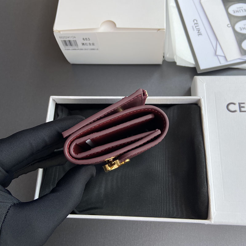 最高級セリーヌスーパーコピー セリーヌ財布コピー スモール フラップウォレット トリオンフ 10D783DPV.28LB ライトバーガンディ セリーヌ 財布 人気ランキング - 画像 (7)