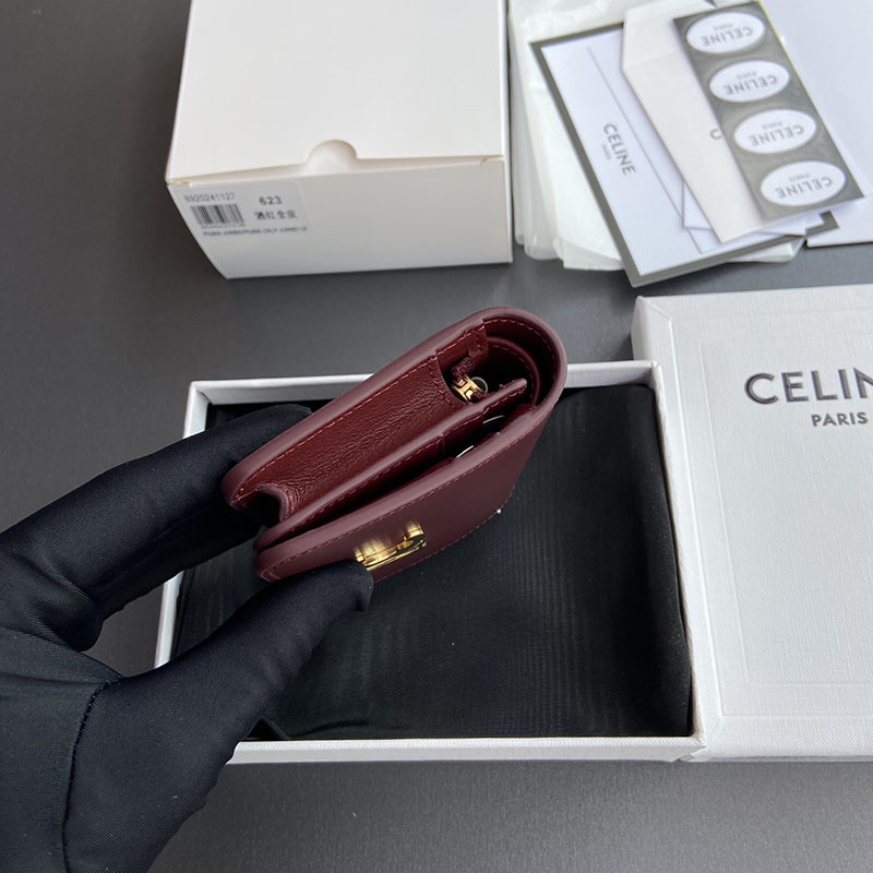 最高級セリーヌスーパーコピー セリーヌ財布コピー コンパクトウォレット トリオンフ 10K623DPV.28LB ライトバーガンディ セリーヌ 財布 人気ランキング - 画像 (8)