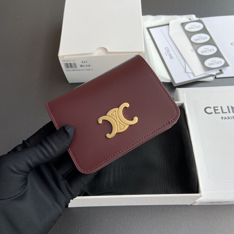 最高級セリーヌスーパーコピー セリーヌ財布コピー コンパクトウォレット トリオンフ 10K623DPV.28LB ライトバーガンディ セリーヌ 財布 人気ランキング - 画像 (5)