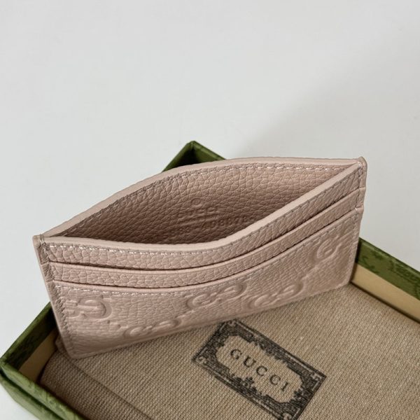 グッチ GGエンブレム カードケース 815883 AAEEM 6802 ライトピンク  