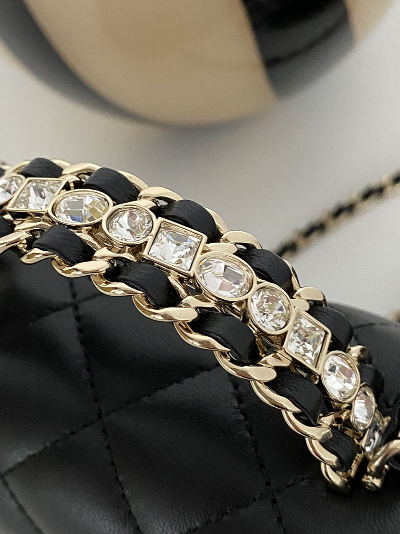 シャネル 新作バッグ H品 CHANEL ミニマトラッセ20 ラムスキン シングルフラップ シングルチェーンバッグ AS5219 Y04059 94305 - 画像 (7)