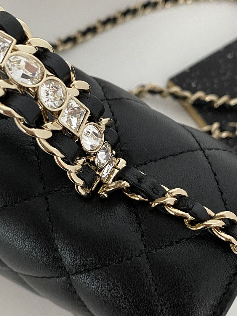 シャネル 新作バッグ H品 CHANEL ミニマトラッセ20 ラムスキン シングルフラップ シングルチェーンバッグ AS5219 Y04059 94305 - 画像 (6)