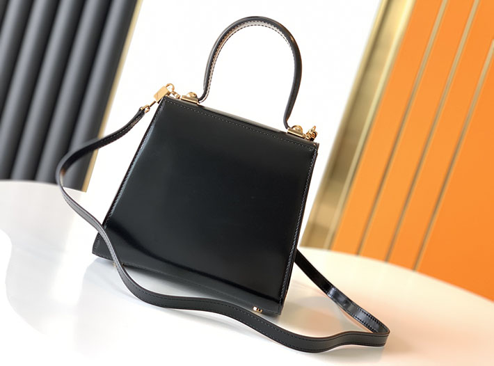 FERRAGAMO 新作バッグ フェラガモ バッグ アウトレット アイコニック トップハンドル (S) ブラック 212193 749021 - 画像 (2)