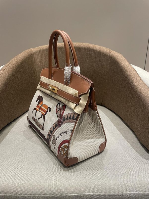 HERMES エルメス バーキン25 ゴールド トワルキャドリーユ×スイフト