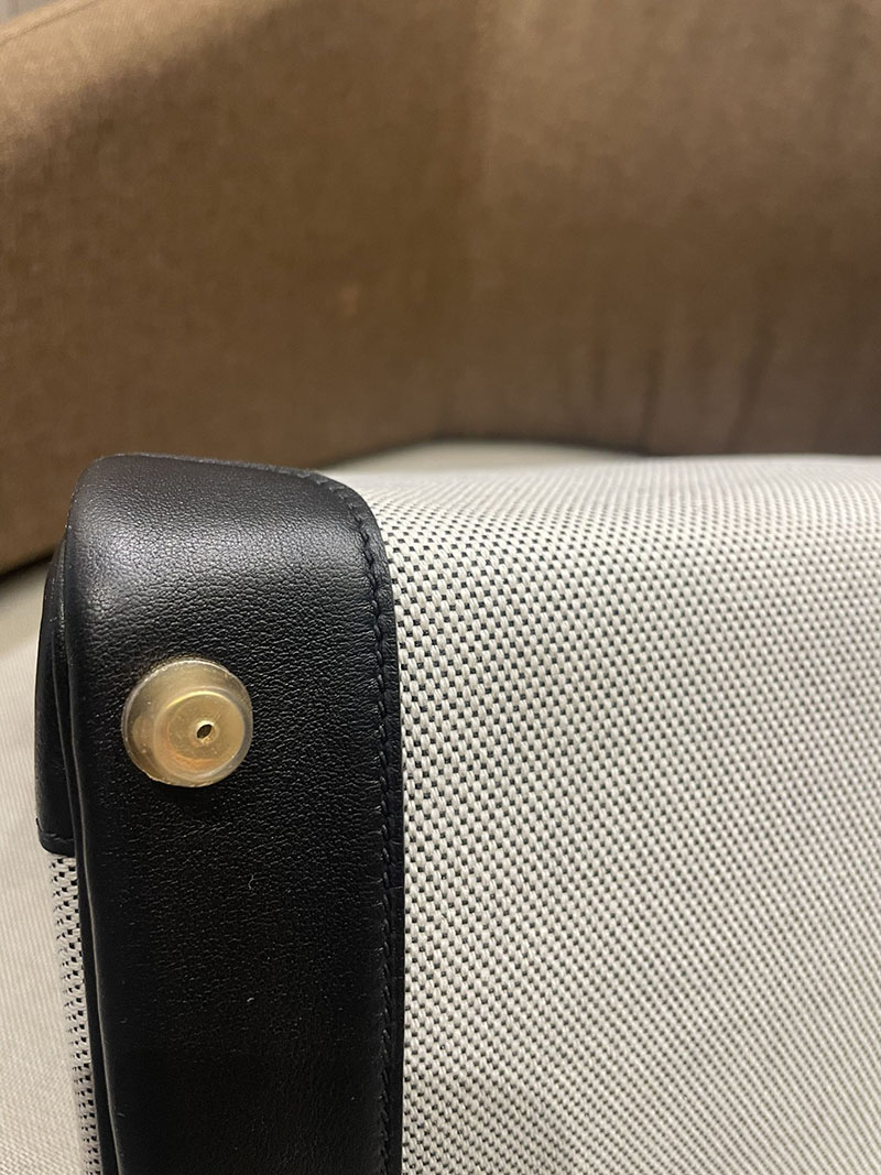 HERMES エルメス バーキン25 黒 ブラック トワルキャドリーユ×スイフト ゴールド金具 2520788 レディース バーキン 値段 新品 - 画像 (2)