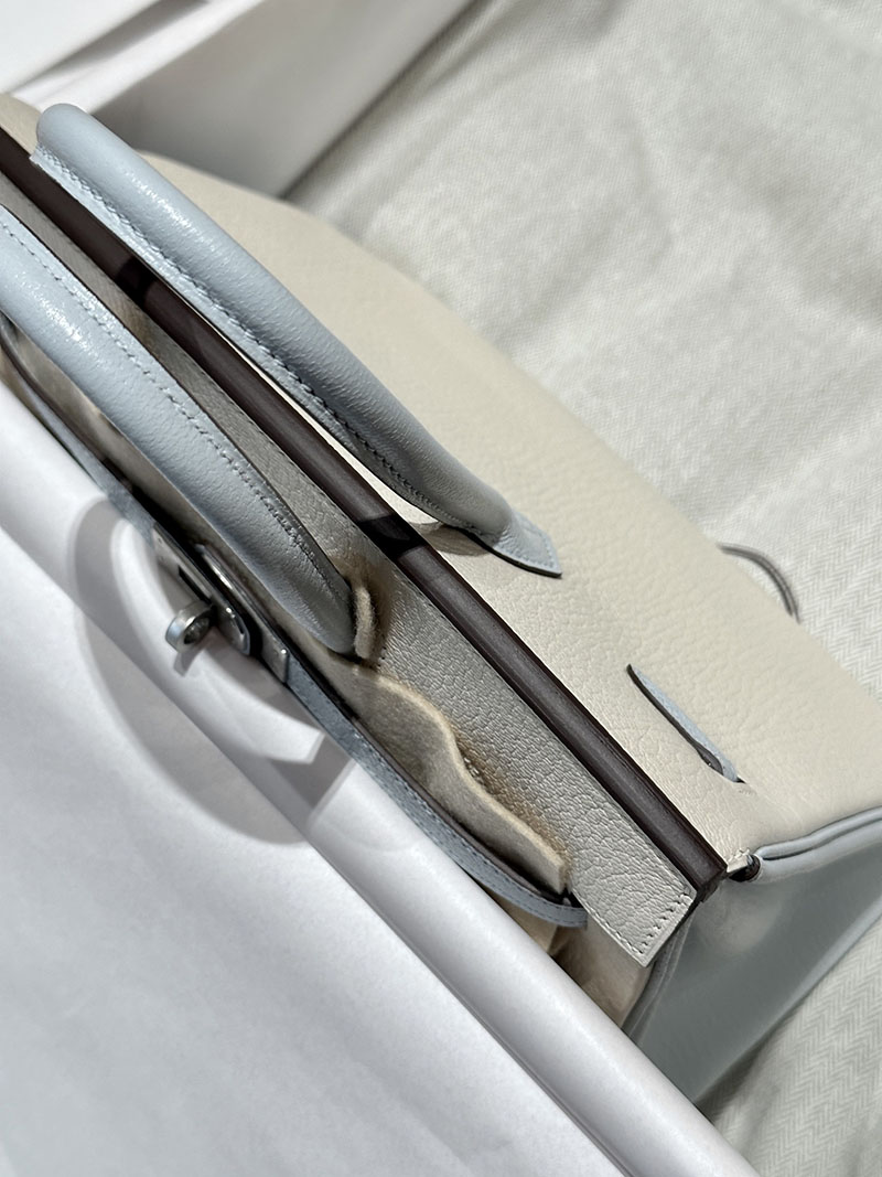 エルメス アウトレット 店舗 HERMES バーキン25 ナタ/ブルーブリュム シェブルミゾル シルバー金具 2520844 エルメスバーキン専門店 - 画像 (3)