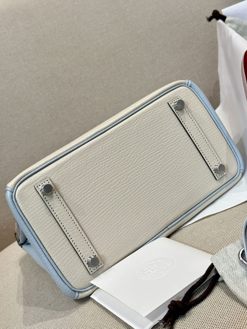 エルメス アウトレット 店舗 HERMES バーキン25 ナタ/ブルーブリュム シェブルミゾル シルバー金具 2520844 エルメスバーキン専門店 - 画像 (14)