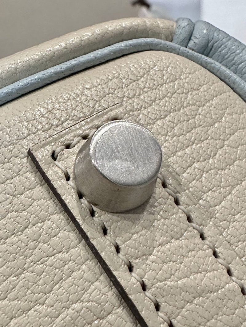 エルメス アウトレット 店舗 HERMES バーキン25 ナタ/ブルーブリュム シェブルミゾル シルバー金具 2520844 エルメスバーキン専門店 - 画像 (13)