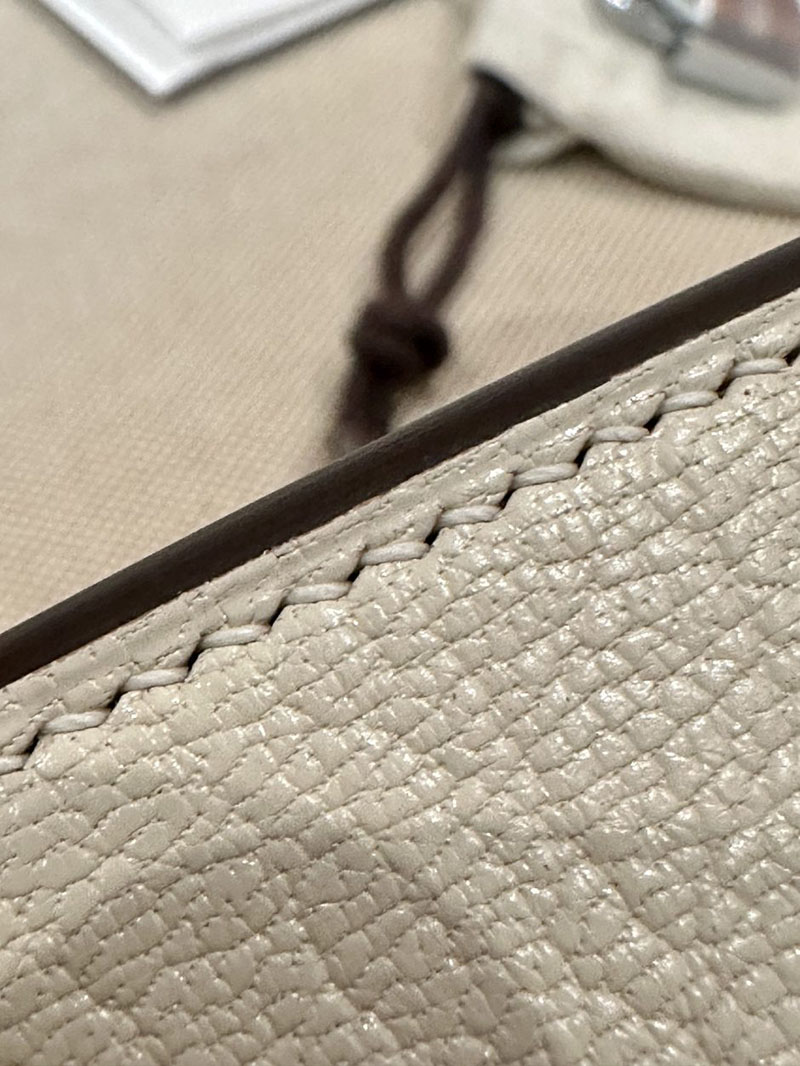 エルメス アウトレット 店舗 HERMES バーキン25 ナタ/ブルーブリュム シェブルミゾル シルバー金具 2520844 エルメスバーキン専門店 - 画像 (12)