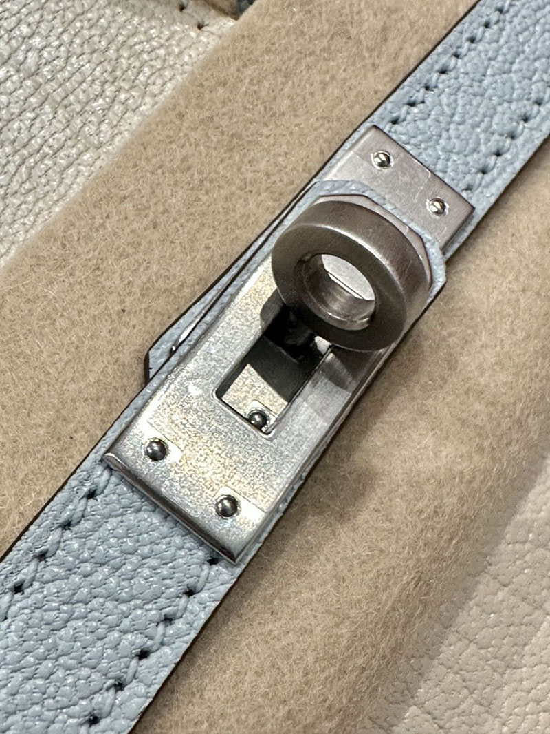 エルメス アウトレット 店舗 HERMES バーキン25 ナタ/ブルーブリュム シェブルミゾル シルバー金具 2520844 エルメスバーキン専門店 - 画像 (11)