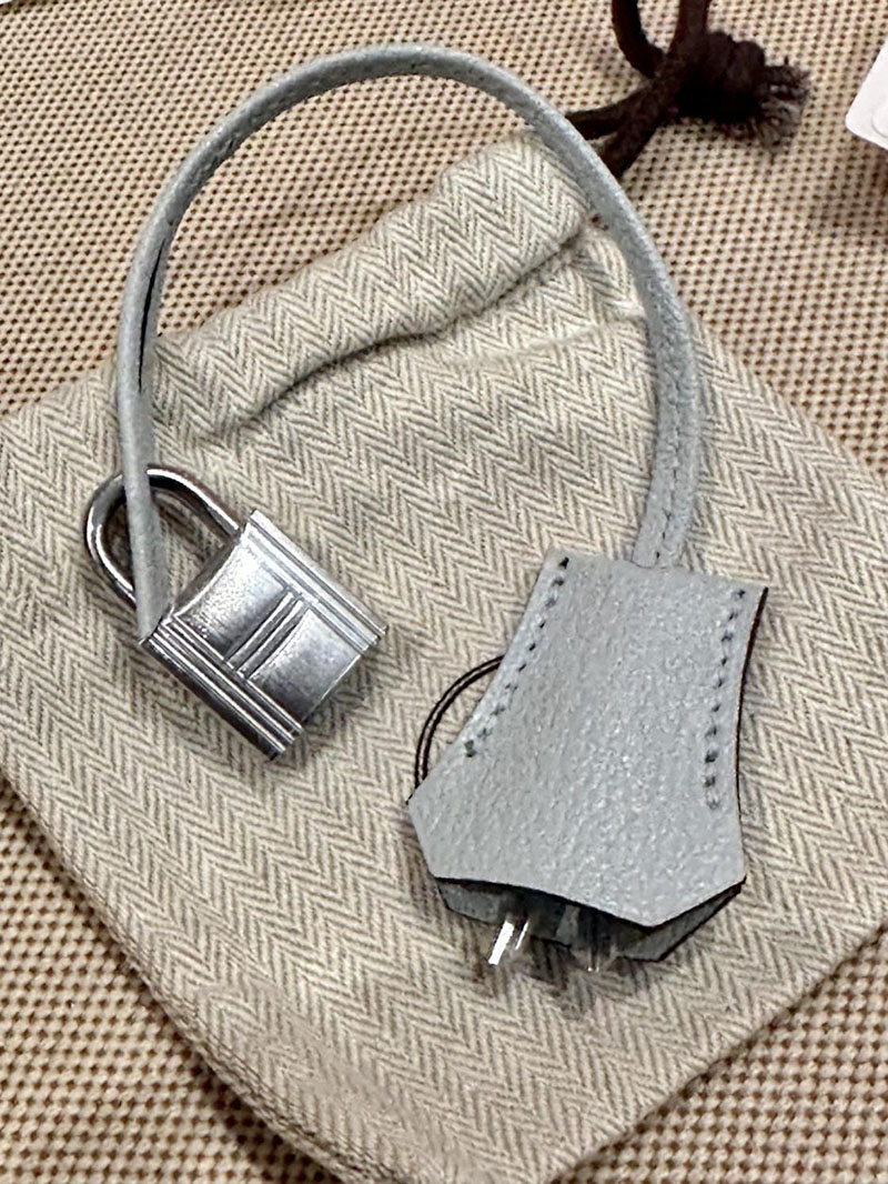 エルメス アウトレット 店舗 HERMES バーキン25 ナタ/ブルーブリュム シェブルミゾル シルバー金具 2520844 エルメスバーキン専門店 - 画像 (9)