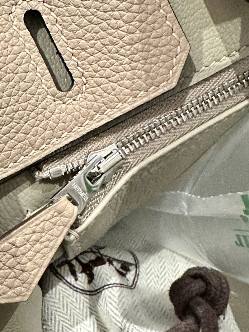 エルメス アウトレット 店舗 HERMES バーキン25 トゥルティールグレー トゴ シルバー金具 2520855 バーキン25 - 画像 (8)