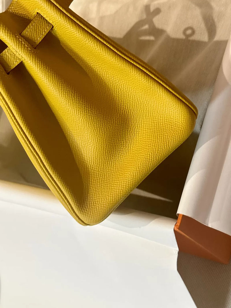 エルメス アウトレット 店舗 HERMES バーキン25 ジョーヌアンブル ヴォーエプソン ゴールド金具 2520865 エルメス バーキン25 定価 - 画像 (2)