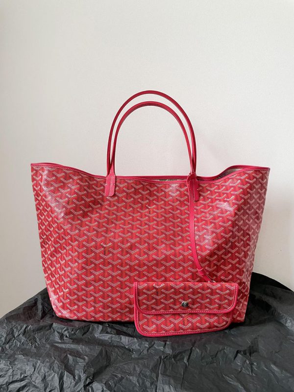 GOYARD ゴヤール トートバッグ サンルイGM ポーチ付き 2521398 レッド