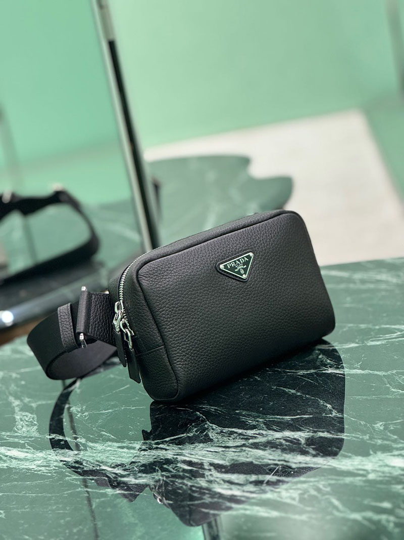 プラダ アウトレット PRADA ヴィッテロダイノレザー ショルダーバッグ 2VH184_2BBE_F0002_V_OOO ブラック H品 プラダ ボディバッグ 人気 - 画像 (9)