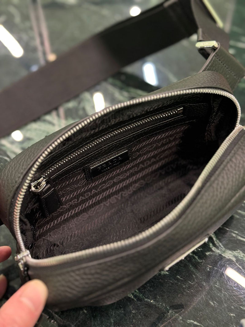 プラダ アウトレット PRADA ヴィッテロダイノレザー ショルダーバッグ 2VH184_2BBE_F0002_V_OOO ブラック H品 プラダ ボディバッグ 人気 - 画像 (3)