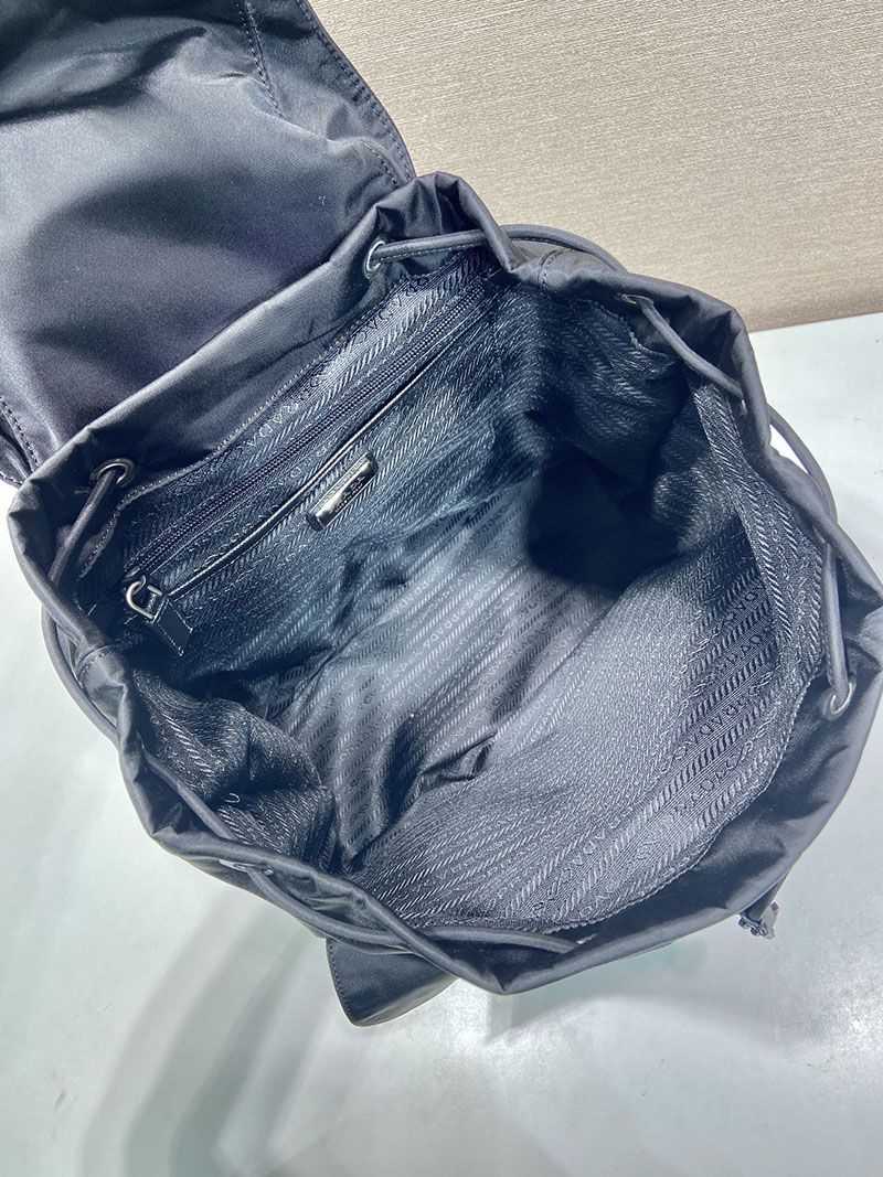 プラダ アウトレット PRADA Re-Nylon バックパック レディース メンズ 2VZ110_2C26_F0002_V_SOO ブラック H品 プラダ バックパック ナイロン - 画像 (3)