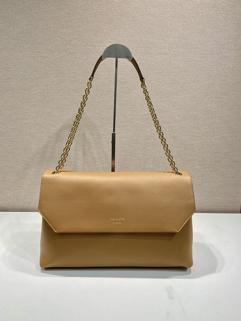 プラダ アウトレット PRADA 新作 ミディアム レザーショルダーバッグ 1BD368_2CYS_F03BH_V_OOO キャメル H品 プラダ ハンドバッグ アウトレット - 画像 (9)
