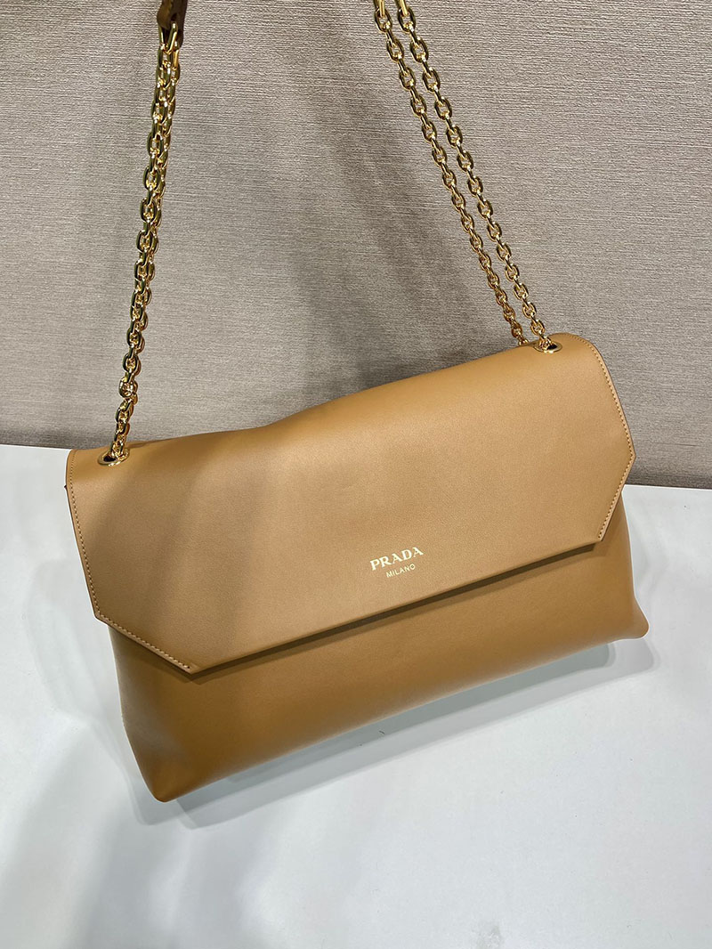 プラダ アウトレット PRADA 新作 ミディアム レザーショルダーバッグ 1BD368_2CYS_F03BH_V_OOO キャメル H品 プラダ ハンドバッグ アウトレット - 画像 (8)