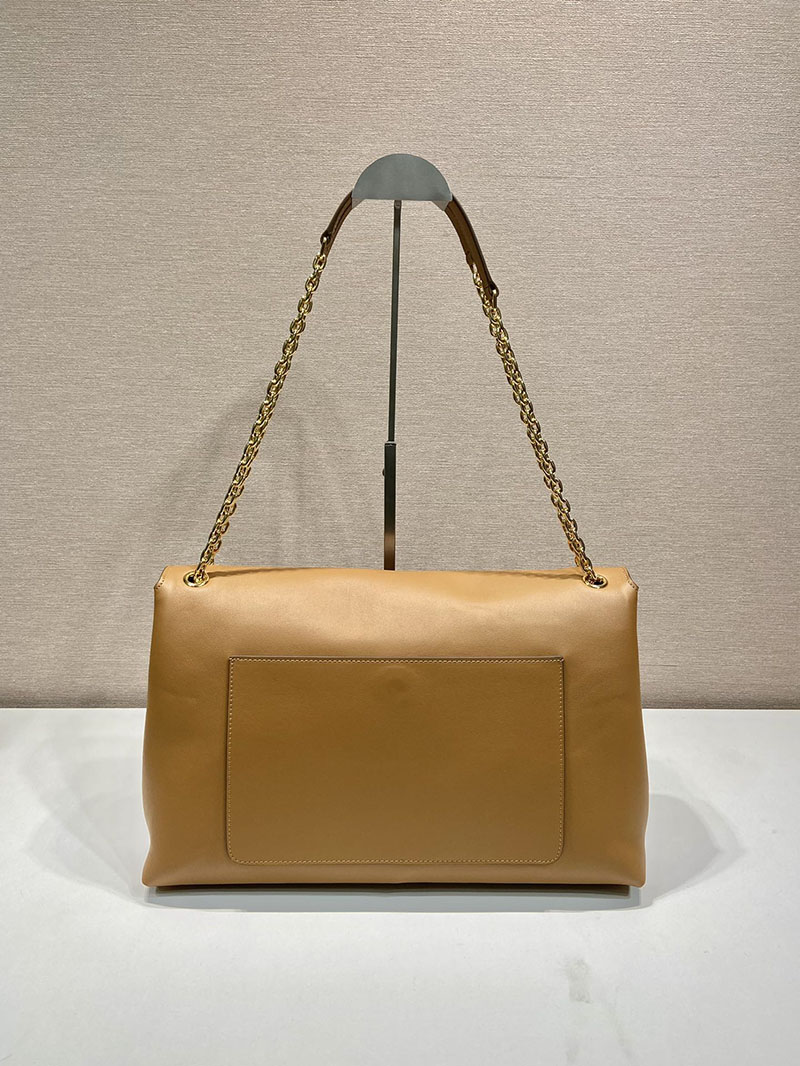 プラダ アウトレット PRADA 新作 ミディアム レザーショルダーバッグ 1BD368_2CYS_F03BH_V_OOO キャメル H品 プラダ ハンドバッグ アウトレット - 画像 (5)