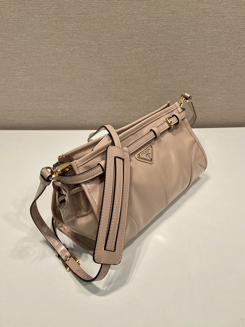 プラダ アウトレット PRADA ボニー スモール ソフトルックスレザー ショルダーバッグ 1BH215_2CYR_F0236_V_OOO ピンクベージュ H品 プラダ 斜めがけバッグ - 画像 (9)