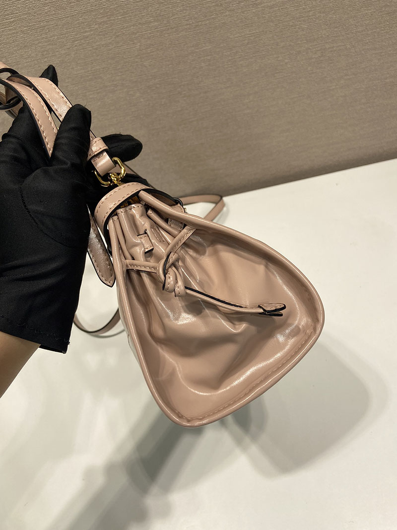 プラダ アウトレット PRADA ボニー スモール ソフトルックスレザー ショルダーバッグ 1BH215_2CYR_F0236_V_OOO ピンクベージュ H品 プラダ 斜めがけバッグ - 画像 (6)