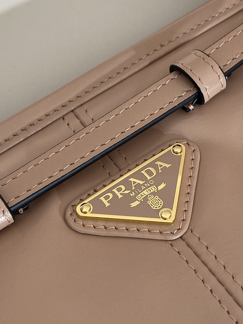 プラダ アウトレット PRADA ボニー スモール ソフトルックスレザー ショルダーバッグ 1BH215_2CYR_F0236_V_OOO ピンクベージュ H品 プラダ 斜めがけバッグ - 画像 (4)