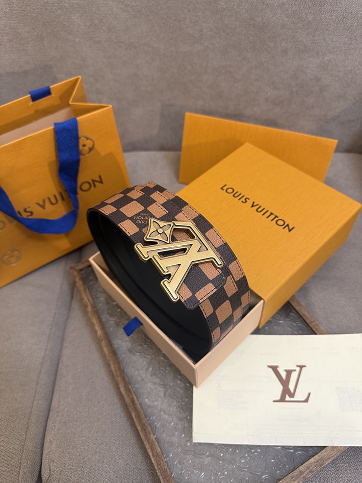 最高級ルイヴィトンスーパーコピー ルイヴィトンベルトコピー ベルト・LV フラワー ダミエ フレンドシップ 40MM リバーシブル M4431Q - 画像 (2)