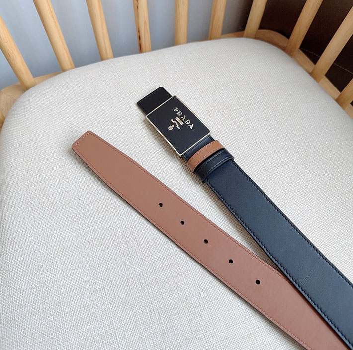 最高級プラダスーパーコピー プラダベルトコピー メンズ リバーシブル バックル ロゴ 2522508 ブラック N品 プラダ ベルト メンズ 人気 - 画像 (7)
